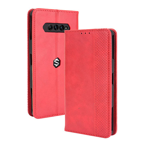 Handytasche Stand Schutzhülle Flip Leder Hülle BY4 für Xiaomi Black Shark 4 5G Rot