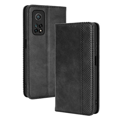 Handytasche Stand Schutzhülle Flip Leder Hülle BY4 für Xiaomi Mi 10T Pro 5G Schwarz