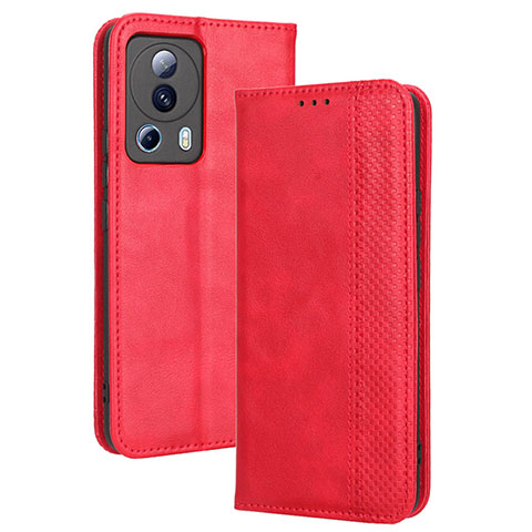 Handytasche Stand Schutzhülle Flip Leder Hülle BY4 für Xiaomi Mi 13 Lite 5G Rot