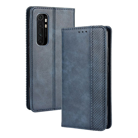 Handytasche Stand Schutzhülle Flip Leder Hülle BY4 für Xiaomi Mi Note 10 Lite Blau