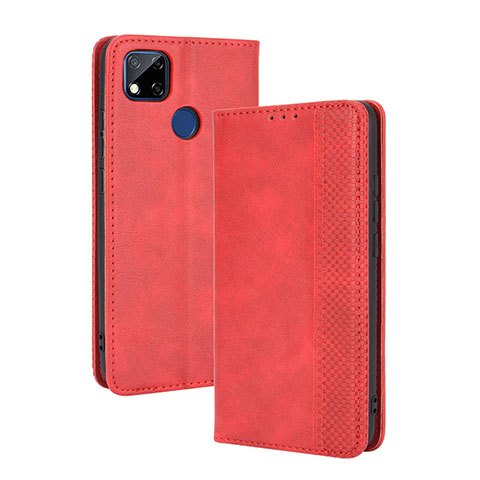 Handytasche Stand Schutzhülle Flip Leder Hülle BY4 für Xiaomi POCO C31 Rot