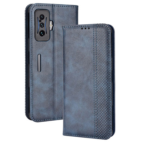 Handytasche Stand Schutzhülle Flip Leder Hülle BY4 für Xiaomi Poco F4 GT 5G Blau