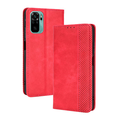 Handytasche Stand Schutzhülle Flip Leder Hülle BY4 für Xiaomi Poco M5S Rot