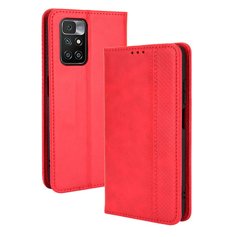 Handytasche Stand Schutzhülle Flip Leder Hülle BY4 für Xiaomi Redmi 10 (2022) Rot