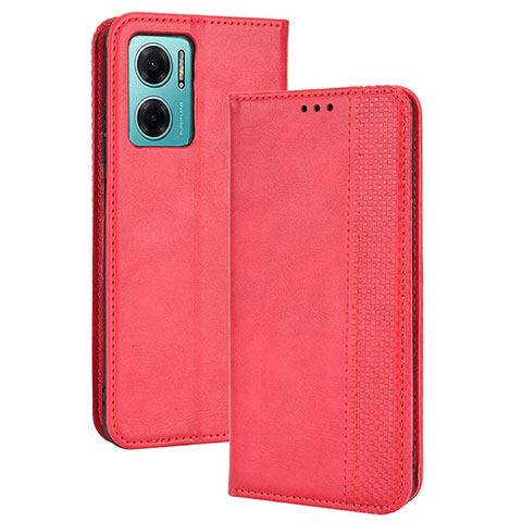 Handytasche Stand Schutzhülle Flip Leder Hülle BY4 für Xiaomi Redmi 10 5G Rot