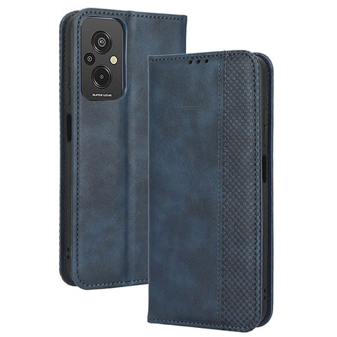 Handytasche Stand Schutzhülle Flip Leder Hülle BY4 für Xiaomi Redmi 11 Prime 4G Blau