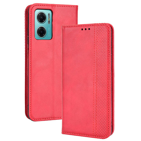 Handytasche Stand Schutzhülle Flip Leder Hülle BY4 für Xiaomi Redmi 11 Prime 5G Rot