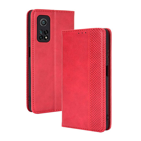 Handytasche Stand Schutzhülle Flip Leder Hülle BY4 für Xiaomi Redmi K30S 5G Rot