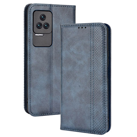 Handytasche Stand Schutzhülle Flip Leder Hülle BY4 für Xiaomi Redmi K50 Pro 5G Blau