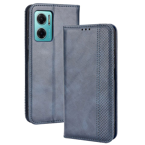 Handytasche Stand Schutzhülle Flip Leder Hülle BY4 für Xiaomi Redmi Note 11E 5G Blau