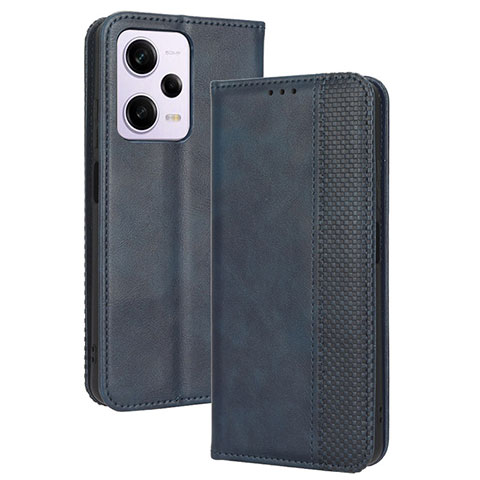 Handytasche Stand Schutzhülle Flip Leder Hülle BY4 für Xiaomi Redmi Note 12 Explorer Blau