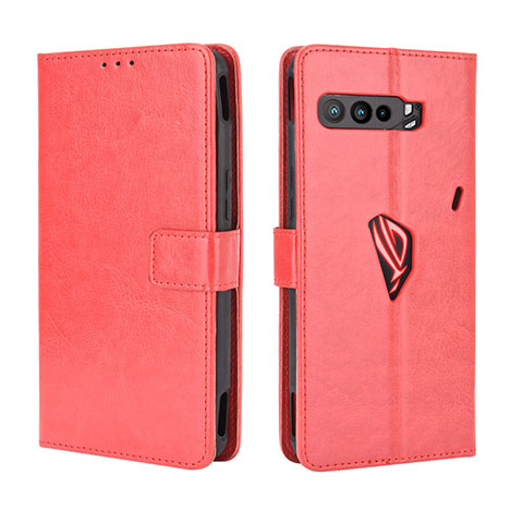 Handytasche Stand Schutzhülle Flip Leder Hülle BY5 für Asus ROG Phone 3 Strix ZS661KS Rot