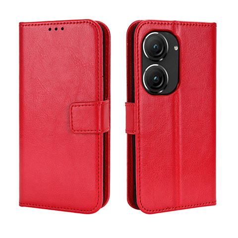 Handytasche Stand Schutzhülle Flip Leder Hülle BY5 für Asus Zenfone 9 Rot