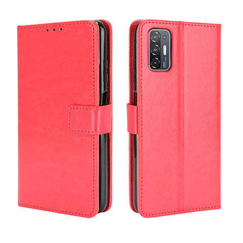 Handytasche Stand Schutzhülle Flip Leder Hülle BY5 für HTC Desire 21 Pro 5G Rot