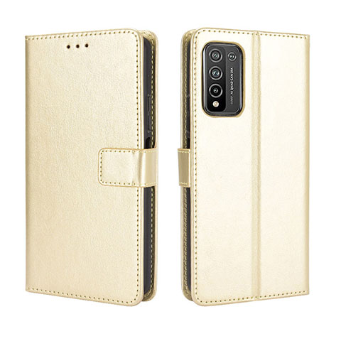 Handytasche Stand Schutzhülle Flip Leder Hülle BY5 für Huawei Honor 10X Lite Gold