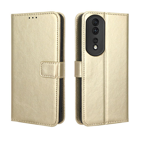 Handytasche Stand Schutzhülle Flip Leder Hülle BY5 für Huawei Honor 80 Pro 5G Gold