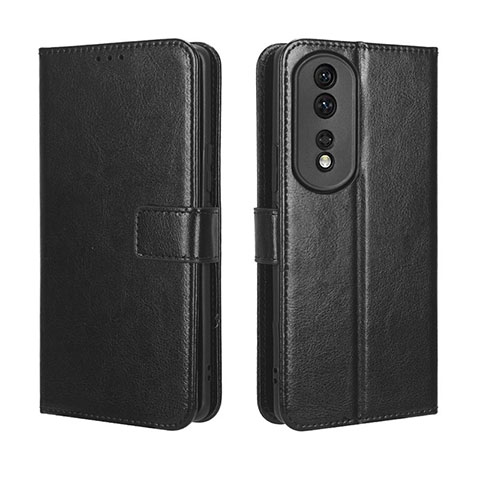 Handytasche Stand Schutzhülle Flip Leder Hülle BY5 für Huawei Honor 80 Pro 5G Schwarz