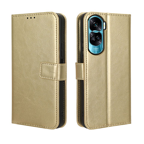 Handytasche Stand Schutzhülle Flip Leder Hülle BY5 für Huawei Honor 90 Lite 5G Gold