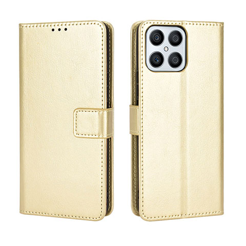 Handytasche Stand Schutzhülle Flip Leder Hülle BY5 für Huawei Honor X8 4G Gold