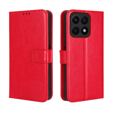 Handytasche Stand Schutzhülle Flip Leder Hülle BY5 für Huawei Honor X8a 4G Rot