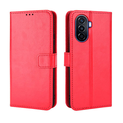 Handytasche Stand Schutzhülle Flip Leder Hülle BY5 für Huawei Nova Y70 Plus Rot