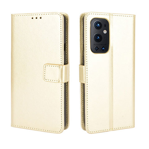 Handytasche Stand Schutzhülle Flip Leder Hülle BY5 für OnePlus 9 Pro 5G Gold