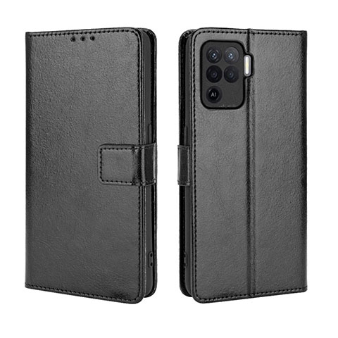 Handytasche Stand Schutzhülle Flip Leder Hülle BY5 für Oppo A94 4G Schwarz