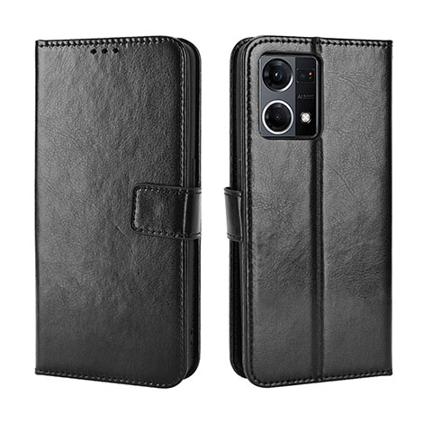 Handytasche Stand Schutzhülle Flip Leder Hülle BY5 für Oppo F21 Pro 4G Schwarz