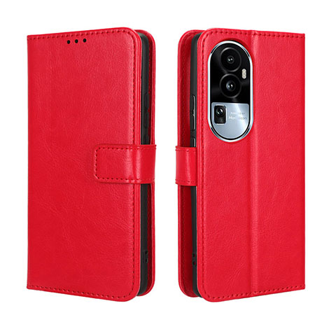 Handytasche Stand Schutzhülle Flip Leder Hülle BY5 für Oppo Reno10 Pro+ Plus 5G Rot