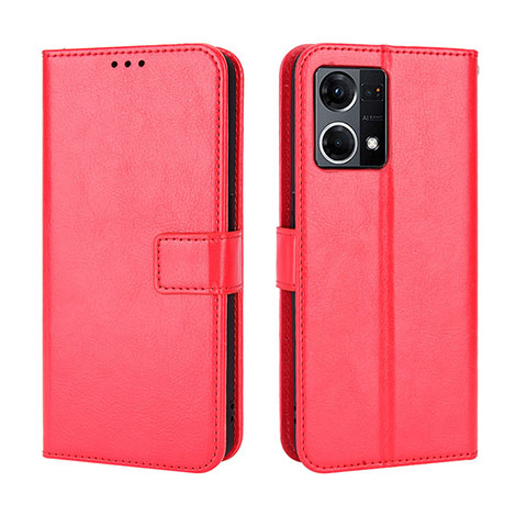 Handytasche Stand Schutzhülle Flip Leder Hülle BY5 für Oppo Reno7 4G Rot