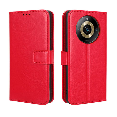 Handytasche Stand Schutzhülle Flip Leder Hülle BY5 für Realme 11 Pro 5G Rot