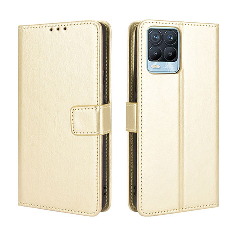 Handytasche Stand Schutzhülle Flip Leder Hülle BY5 für Realme 8 4G Gold