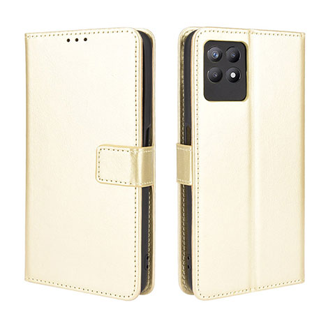 Handytasche Stand Schutzhülle Flip Leder Hülle BY5 für Realme 8i Gold