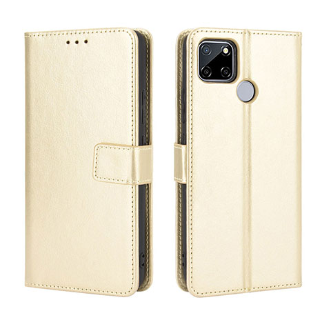 Handytasche Stand Schutzhülle Flip Leder Hülle BY5 für Realme C12 Gold