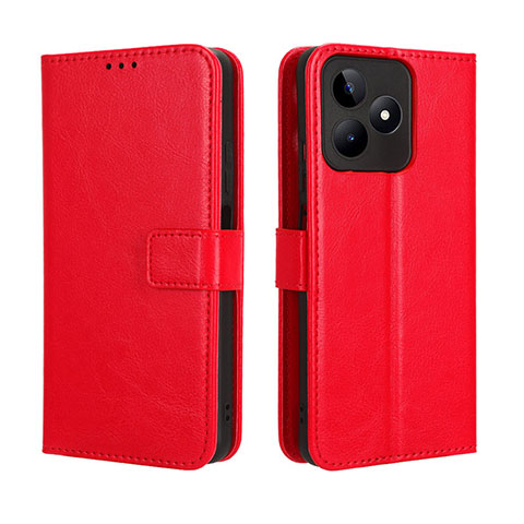 Handytasche Stand Schutzhülle Flip Leder Hülle BY5 für Realme C53 India Rot