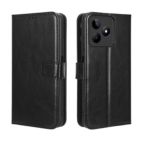 Handytasche Stand Schutzhülle Flip Leder Hülle BY5 für Realme C53 Schwarz