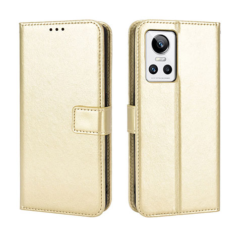 Handytasche Stand Schutzhülle Flip Leder Hülle BY5 für Realme GT Neo3 5G Gold