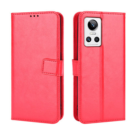 Handytasche Stand Schutzhülle Flip Leder Hülle BY5 für Realme GT Neo3 5G Rot