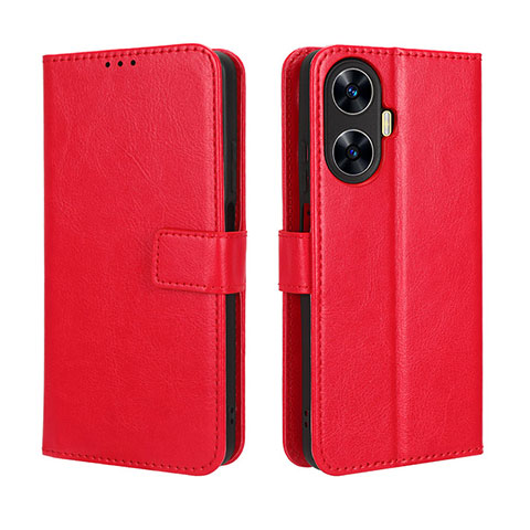 Handytasche Stand Schutzhülle Flip Leder Hülle BY5 für Realme Narzo N55 Rot