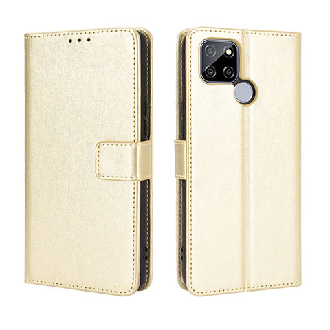 Handytasche Stand Schutzhülle Flip Leder Hülle BY5 für Realme V3 5G Gold