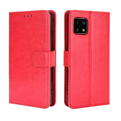 Handytasche Stand Schutzhülle Flip Leder Hülle BY5 für Sharp Aquos Sense5G Rot