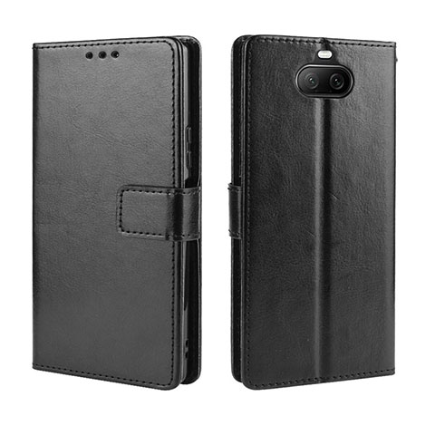 Handytasche Stand Schutzhülle Flip Leder Hülle BY5 für Sony Xperia 8 Lite Schwarz