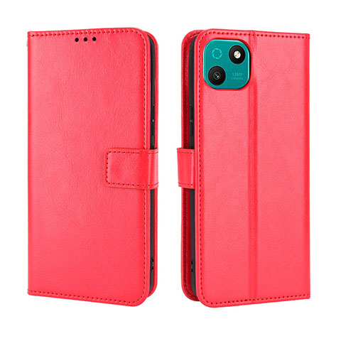 Handytasche Stand Schutzhülle Flip Leder Hülle BY5 für Wiko T10 Rot