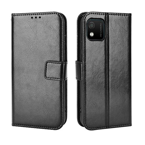 Handytasche Stand Schutzhülle Flip Leder Hülle BY5 für Wiko Y52 Schwarz