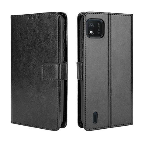 Handytasche Stand Schutzhülle Flip Leder Hülle BY5 für Wiko Y62 Schwarz