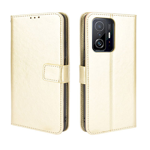 Handytasche Stand Schutzhülle Flip Leder Hülle BY5 für Xiaomi Mi 11T 5G Gold