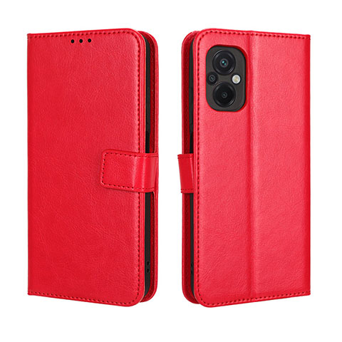 Handytasche Stand Schutzhülle Flip Leder Hülle BY5 für Xiaomi Poco M5 4G Rot