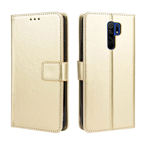 Handytasche Stand Schutzhülle Flip Leder Hülle BY5 für Xiaomi Redmi 9 Gold