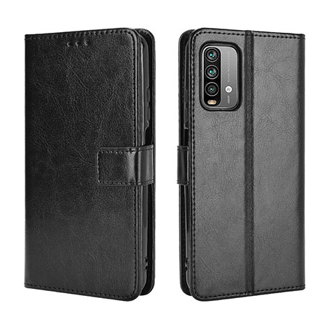 Handytasche Stand Schutzhülle Flip Leder Hülle BY5 für Xiaomi Redmi 9 Power Schwarz