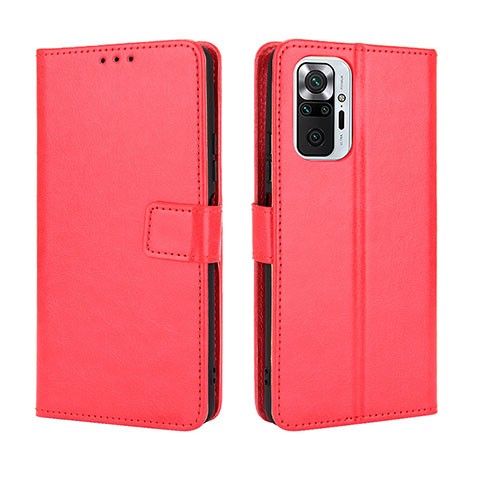 Handytasche Stand Schutzhülle Flip Leder Hülle BY5 für Xiaomi Redmi Note 10 Pro 4G Rot